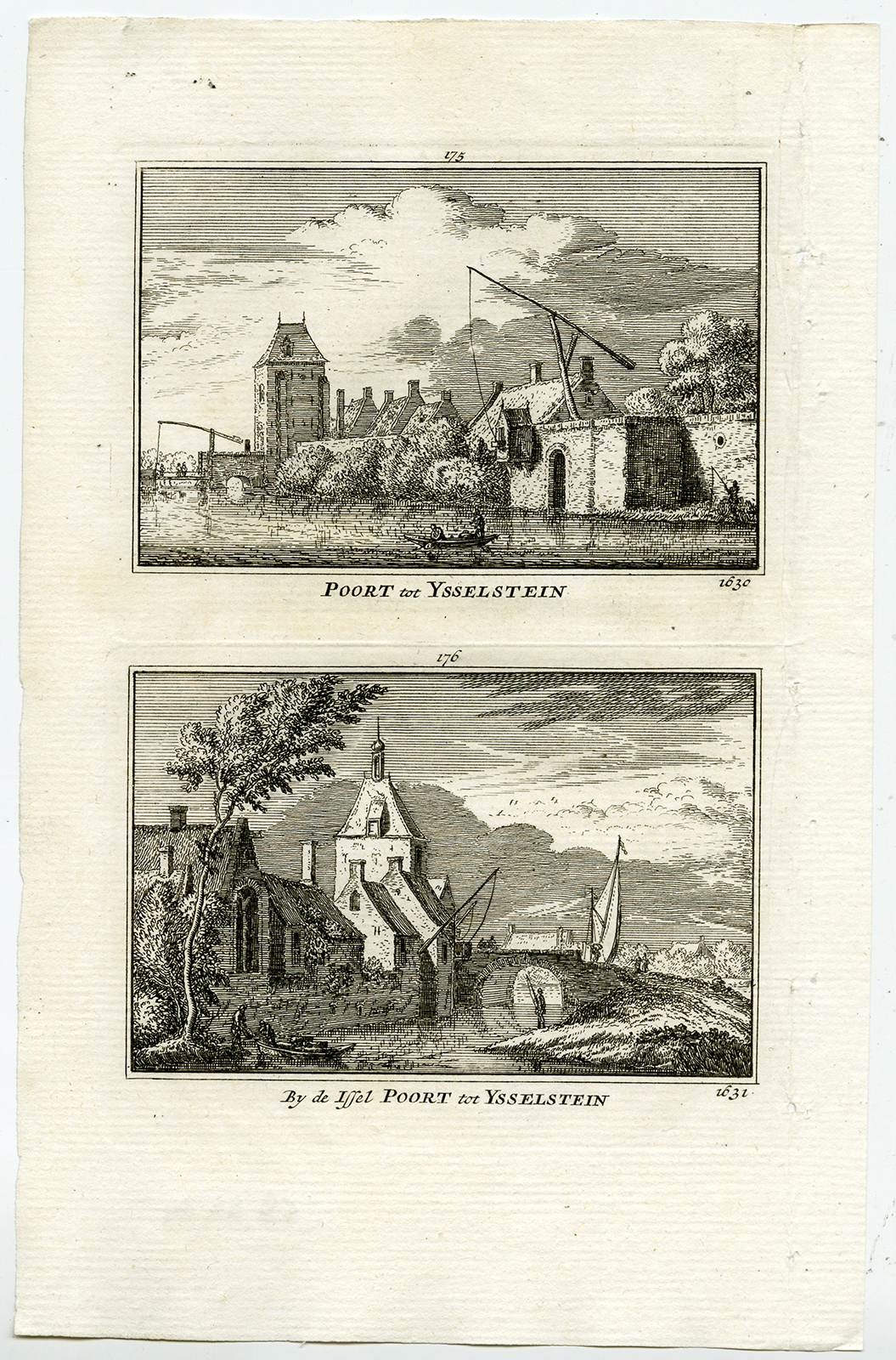 , Antique Print-TOWN VIEWS-IJSSELSTEIN-GATE-NETHERLANDS-Rademaker-1792, Pictura Antique Prints