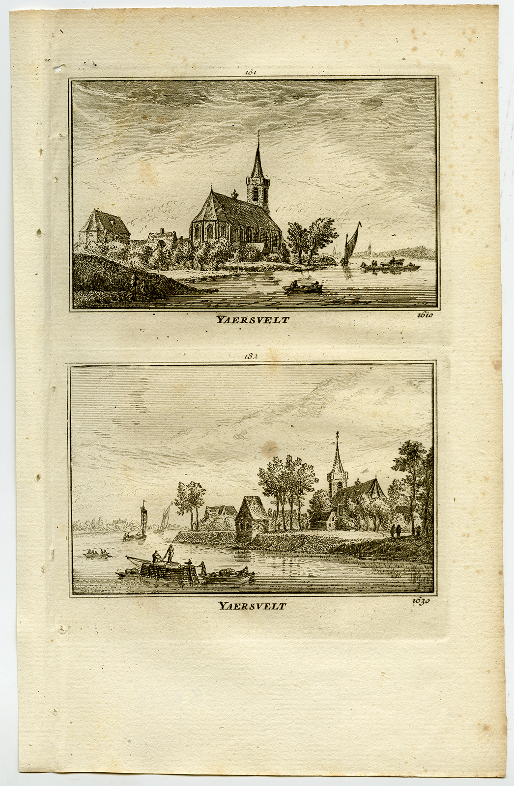 , Antique Print-TOWN VIEWS-JAARSVELD-NETHERLANDS-Rademaker-1792, Pictura Antique Prints