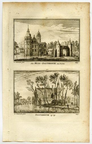 Antique Print-VIEWS-OOSTERWIJK CASTLE-NETHERLANDS-Rademaker-1792