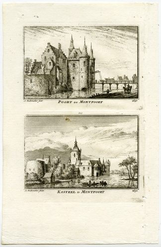 Antique Print-TOWN VIEWS-MONTFOORT-GATE-CASTLE-NETHERLANDS-Rademaker-1792