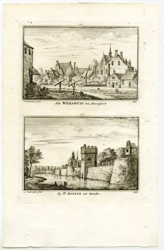 Antique Print-TOWN VIEWS-AMERSFOORT-UTRECHT-ORPHANAGE-NETHERLANDS-Rademaker-1792