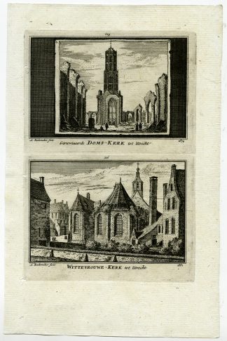 Antique Print-VIEWS-UTRECHT-DOM-WITTEVROUWEN-NETHERLANDS-Rademaker-1792
