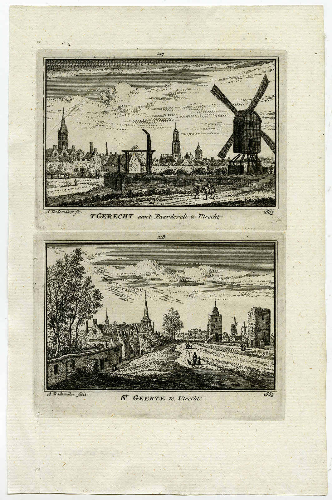 , Antique Print-VIEWS-UTRECHT-ST GEERTE-EXECUTION FIELD-NETHERLANDS-Rademaker-1792, Pictura Antique Prints