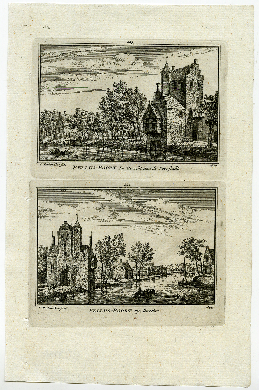 , Antique Print-TOWN VIEWS-UTRECHT-PELLUS-GATE-NETHERLANDS-Rademaker-1792, Pictura Antique Prints
