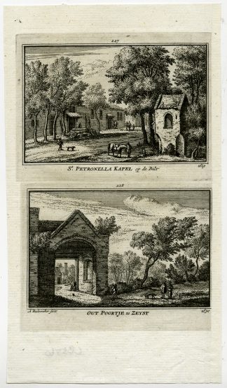 Antique Print-TOWN VIEWS-DE BILT-ZEIST-NETHERLANDS-Rademaker-1792