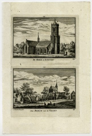Antique Print-TOWN VIEWS-LOENEN-VECHT-NETHERLANDS-Rademaker-1792