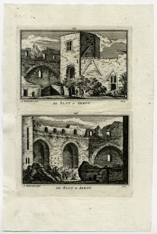 Antique Print-VIEWS-ABCOUDE CASTLE-NETHERLANDS-Rademaker-1792