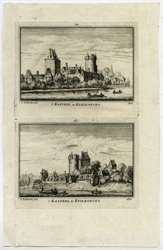 Antique Print-TOWN VIEWS-CULEMBORG-CASTLE-NETHERLANDS-Rademaker-1792