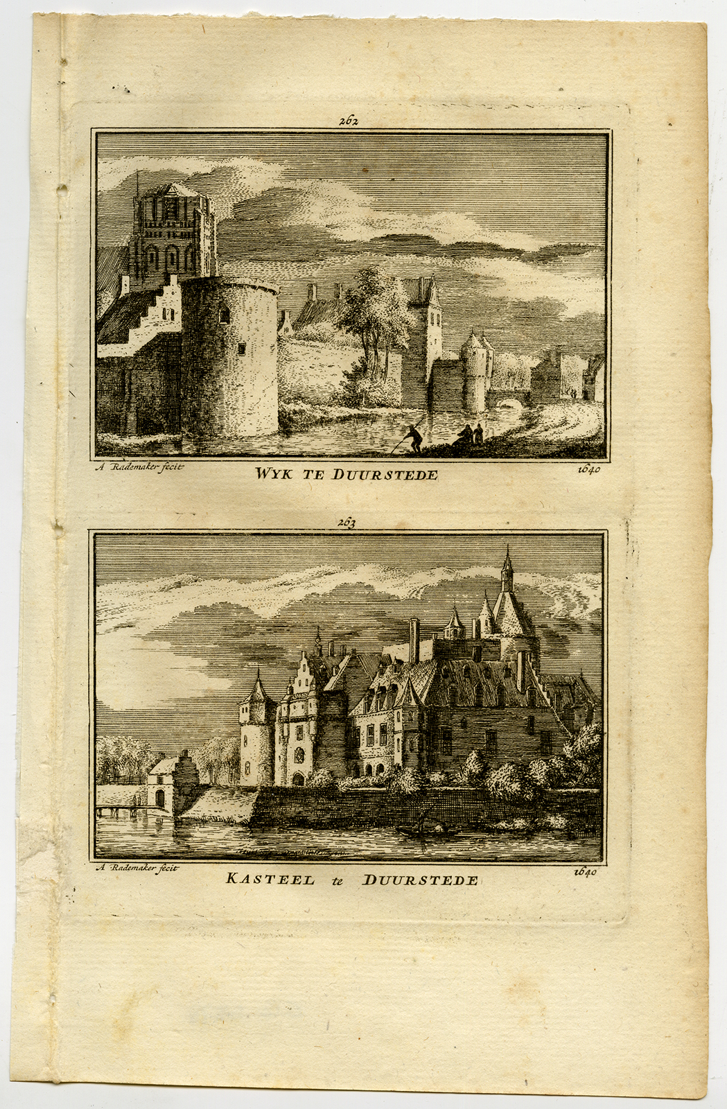 Cb5578 416x635 Antique Print-TOWN VIEWS-WIJK BIJ DUURSTEDE-CASTLE-NETHERLANDS-Rademaker-1792