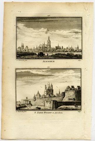 Antique Print-TOWN VIEWS-ARNHEM-GATE-NETHERLANDS-Rademaker-1792