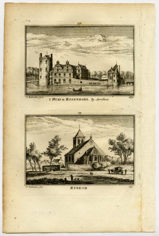 Antique Print-TOWN VIEWS-ARNHEM-RENKUM-ROSENDAEL-NETHERLANDS-Rademaker-1792