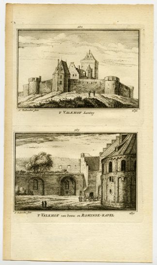 Antique Print-TOWN VIEWS-VALKHOF-NIJMEGEN-NETHERLANDS-Rademaker-1792