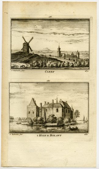Antique Print-TOWN VIEWS-BIJLAND-NIJMEGEN-KLEVE-GERMANY-Rademaker-1792