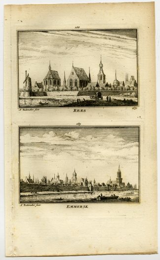 Antique Print-TOWN VIEWS-REES-EMMERICH-GERMANY-Rademaker-1792
