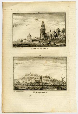 Antique Print-TOWN VIEWS-EMMERICH-ELTEN-GERMANY-Rademaker-1792