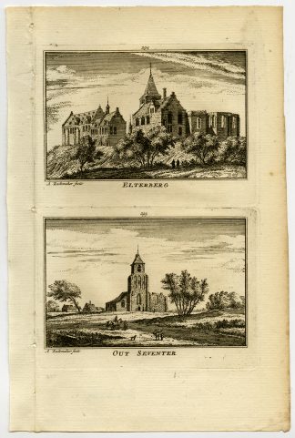 Antique Print-TOWN VIEWS-ELTEN-OUD ZEVENAAR-NETHERLANDS-Rademaker-1792