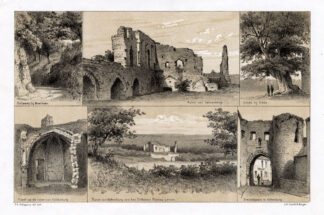 Antique Prints-VALKENBURG-NETHERLANDS-RUIN-CHAPEL-Craandijk-1888