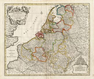 Antique Map-NETHERLANDS-BELGIUM-LUXEMBOURG-Elwe-1792