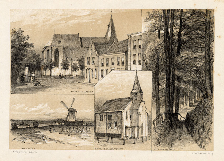 , Antique Prints-AALTEN-MILL-NETHERLANDS-Craandijk-1888, Pictura Antique Prints