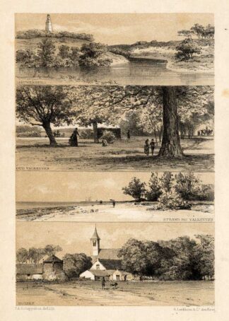 Antique Prints-HUIZEN-BEACH-NETHERLANDS-Craandijk-1888