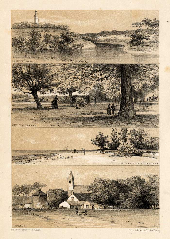 , Antique Prints-HUIZEN-BEACH-NETHERLANDS-Craandijk-1888, Pictura Antique Prints