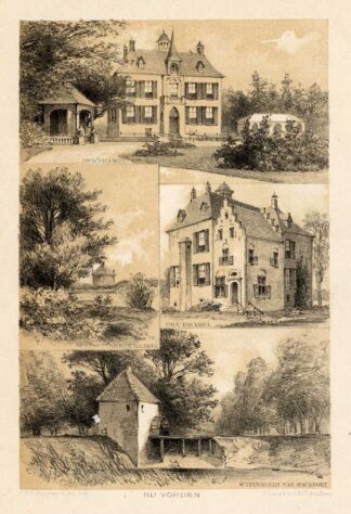 Antique Prints-VORDEN-CASTLE-NETHERLANDS-Craandijk-1888