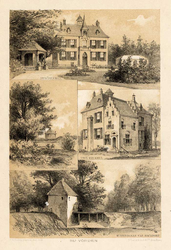 , Antique Prints-VORDEN-CASTLE-NETHERLANDS-Craandijk-1888, Pictura Antique Prints