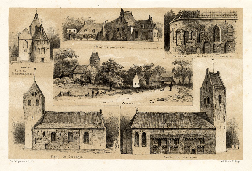 , Antique Prints-WIJNS-OUDEGA-NETHERLANDS-Craandijk-1888, Pictura Antique Prints