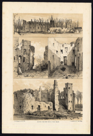 Antique Prints-VLEUTEN-RUIN-NETHERLANDS-Craandijk-1888