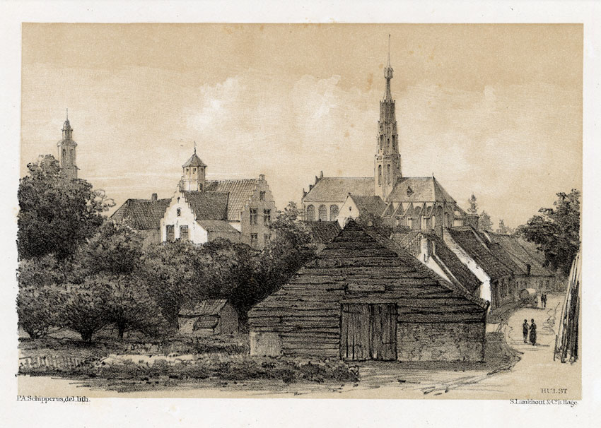 , Antique Prints-HULST-ZEELAND-NETHERLANDS-Craandijk-1888, Pictura Antique Prints
