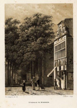 Antique Prints-WOERDEN-NETHERLANDS-Craandijk-1888