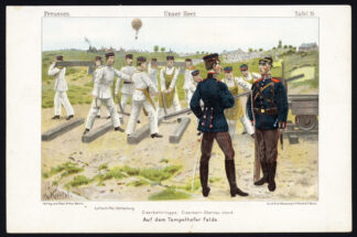 Antique Print-MILITARY-GERMAN-TEMPELHOF-CONSTRUCTION-RAILWAY-Knotel-1925