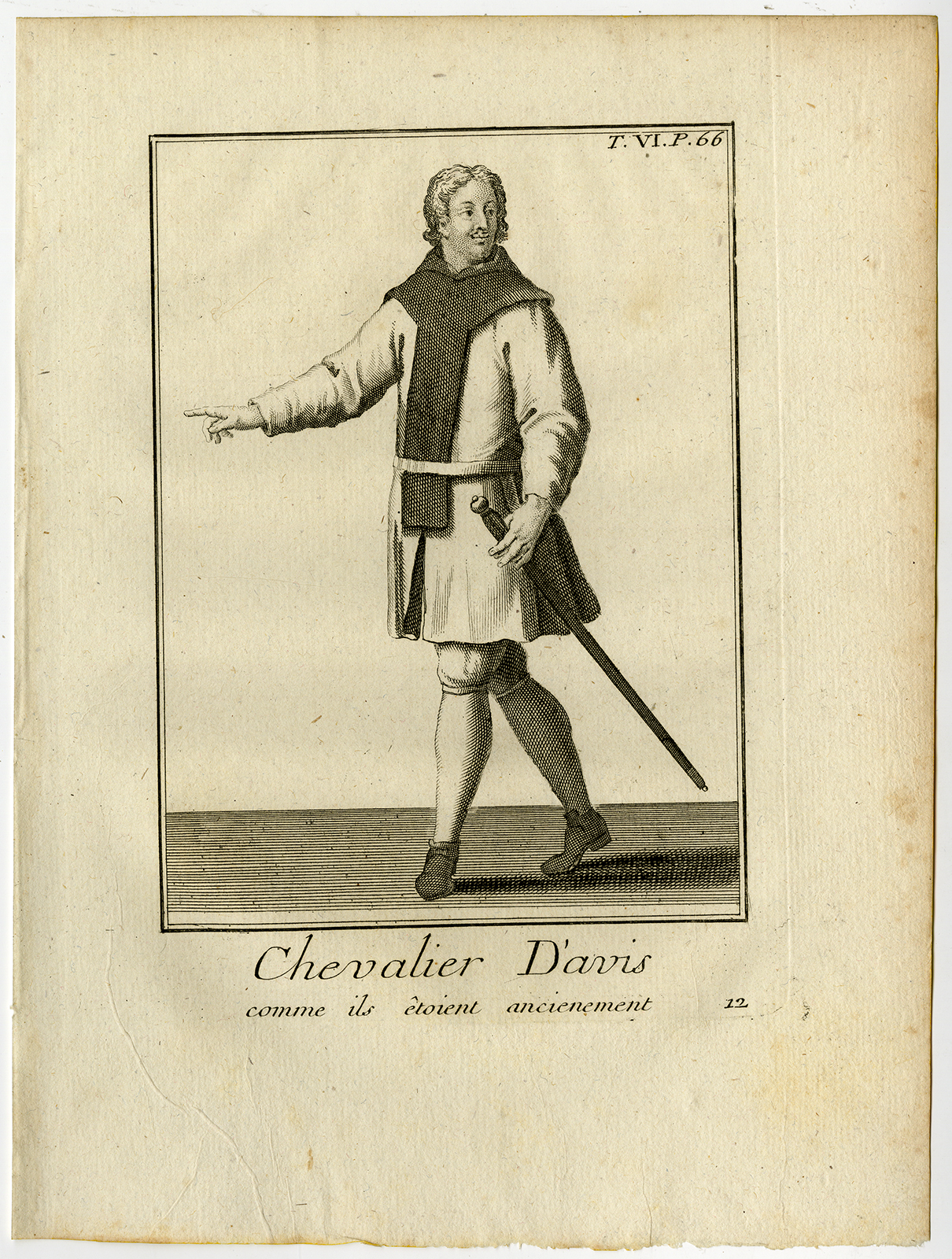 , 2 Antique Religious Prints-KNIGHT-MILITARY ORDER OF AVIZ-PORTUGAL-Helyot-1792, Pictura Antique Prints