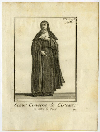 2 Antique Religious Prints-NOTRE DAME-RONCERAY-ABBEY-FRANCE-ANGERS-Helyot-1792