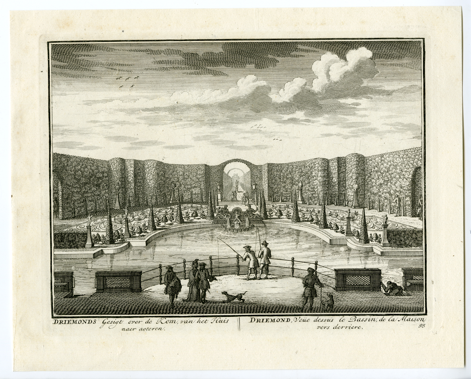 , 8 Antique Prints-DRIEMOND ESTATE-GARDENS-WEESP-VECHT-93-96-Stoopendaal-1719, Pictura Antique Prints