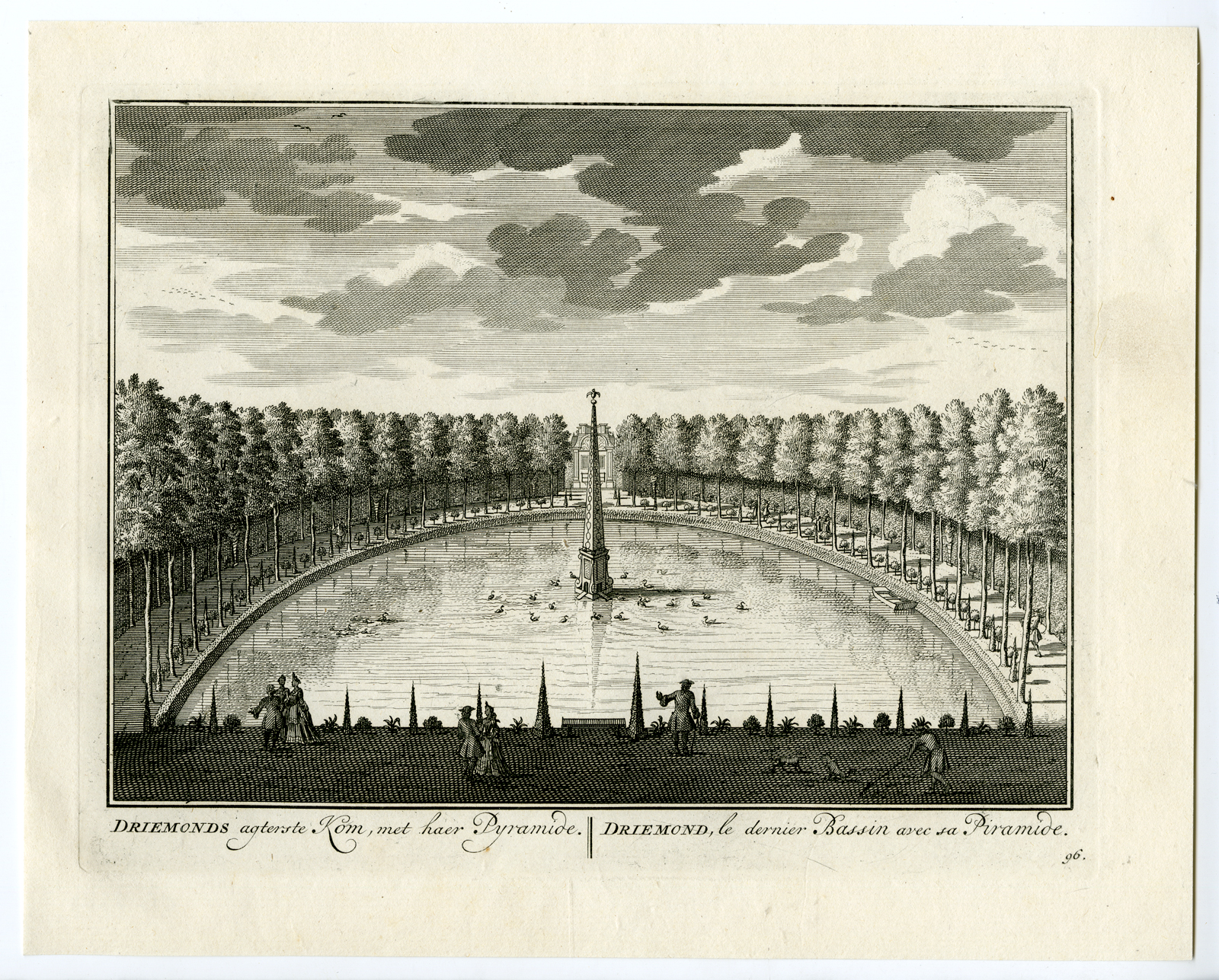 , 8 Antique Prints-DRIEMOND ESTATE-GARDENS-WEESP-VECHT-93-96-Stoopendaal-1719, Pictura Antique Prints