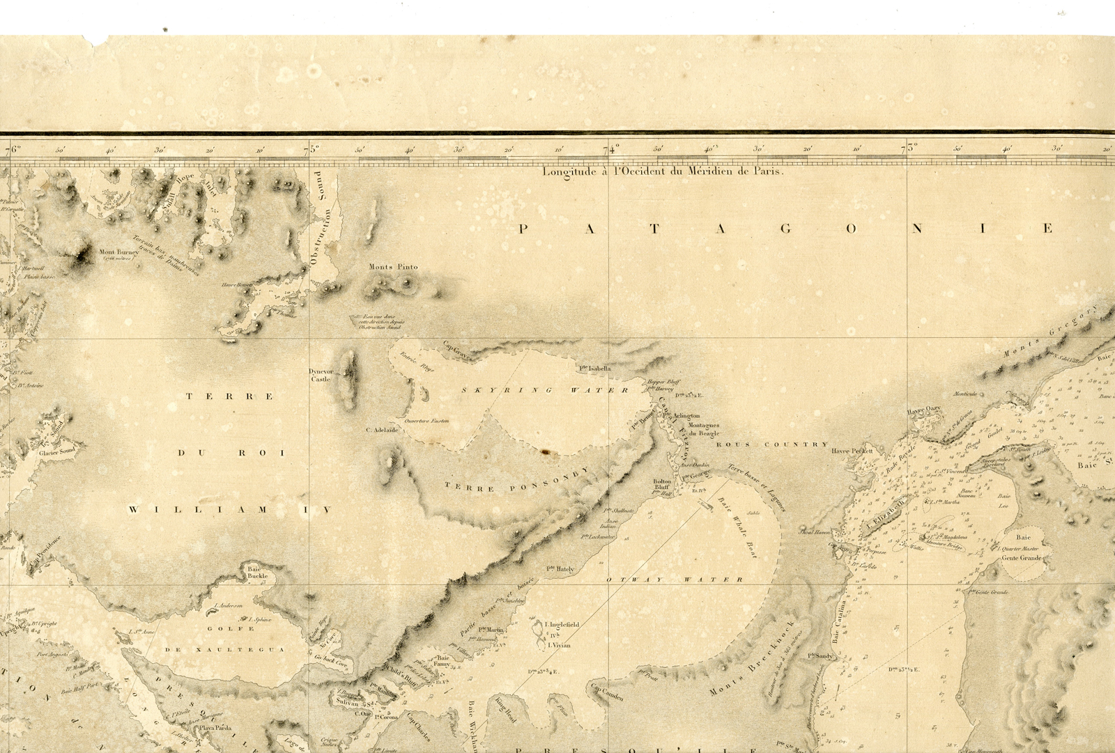 , Antique map-SEA-SOUTH AMERICA-ARGENTINA-FALKLAND-Depot de la Marine-1838, Pictura Antique Prints