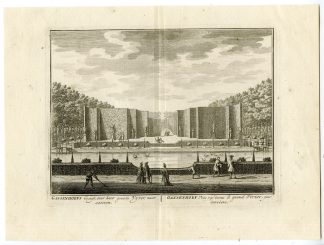 Antique Print-GANSENHOEF ESTATE-GARDEN-HUIDEKOOPER-MAARSSEN-Anonymous-1719