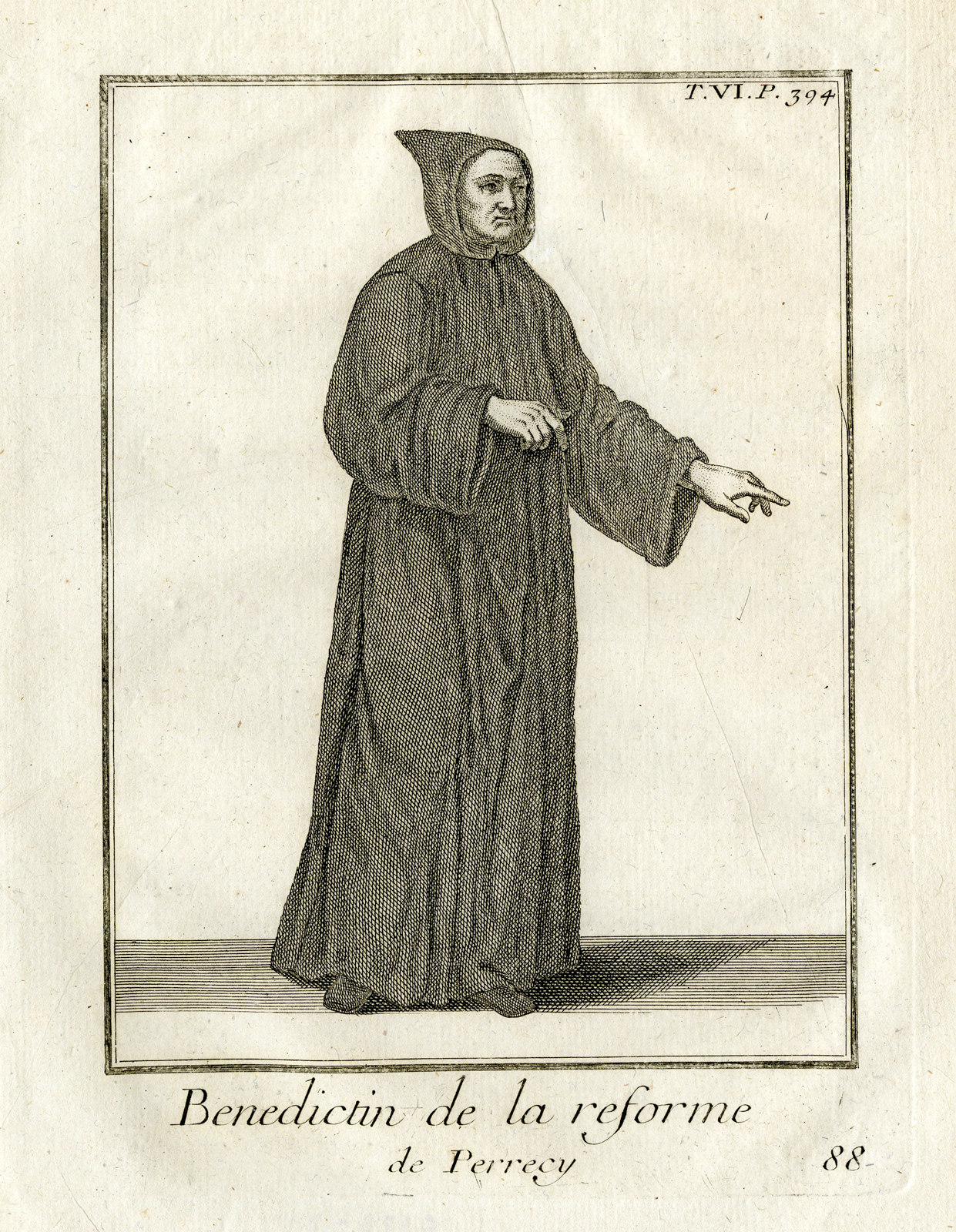 Pco 22024 1 416x536 Antique Religious Print-BENEDICTINE MONK-PERRECY-MONASTERY-FRANCE-Helyot-1792