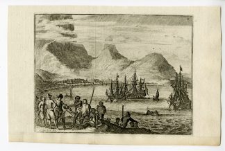 Antique Print-CAPE OF GOOD HOPE-CAPE TOWN-BAY-SOUTH AFRICA-VOC-Schouten-1775