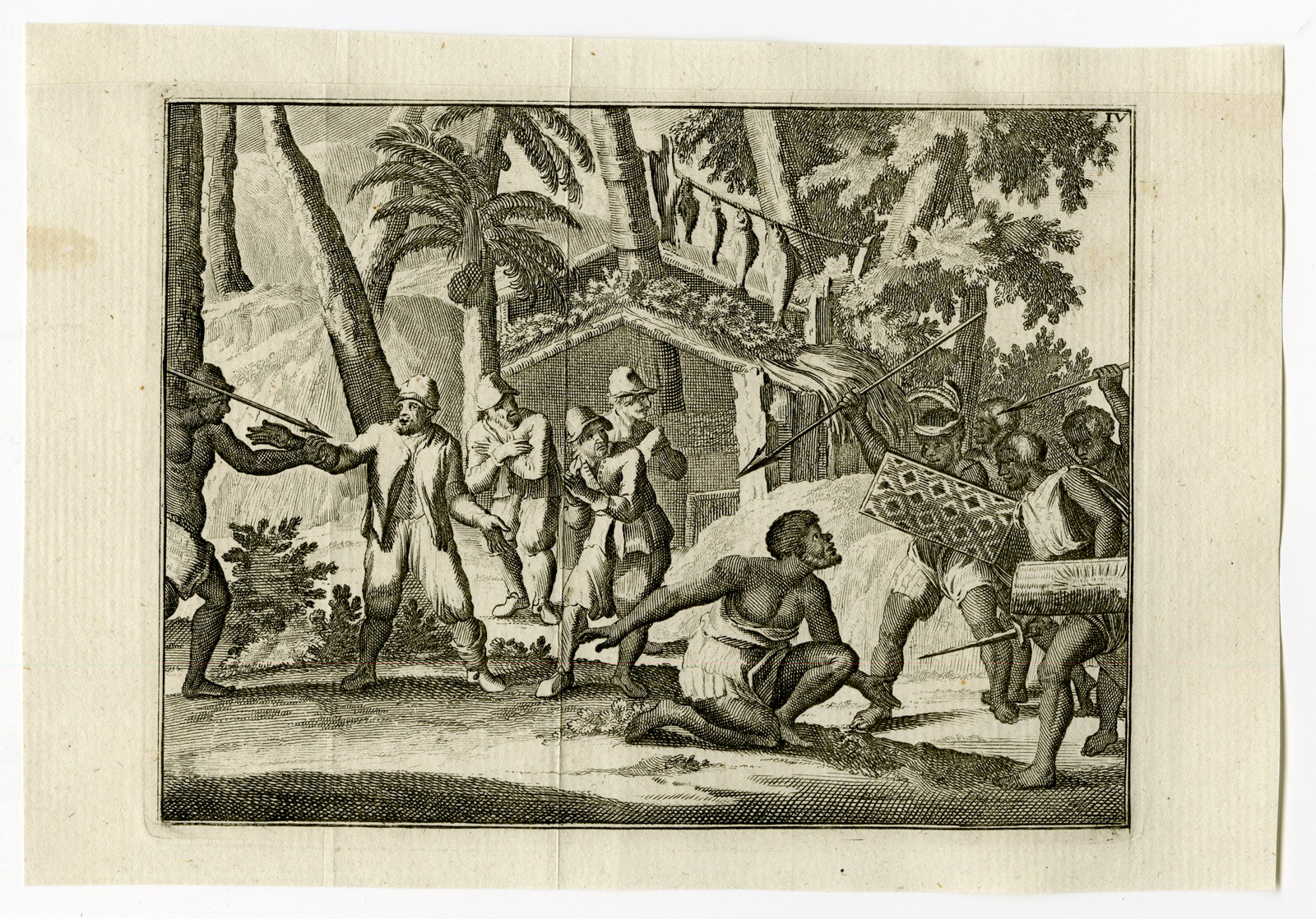 , Antique Print-JAVA-ATTACK-VOC-INDONESIA-Schouten-1775, Pictura Antique Prints