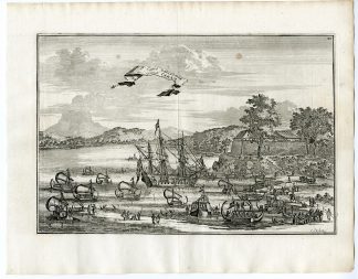 Antique Print-CERAM-MOLUCCAS-VOC-INDONESIA-SHIPS-Schouten-1775