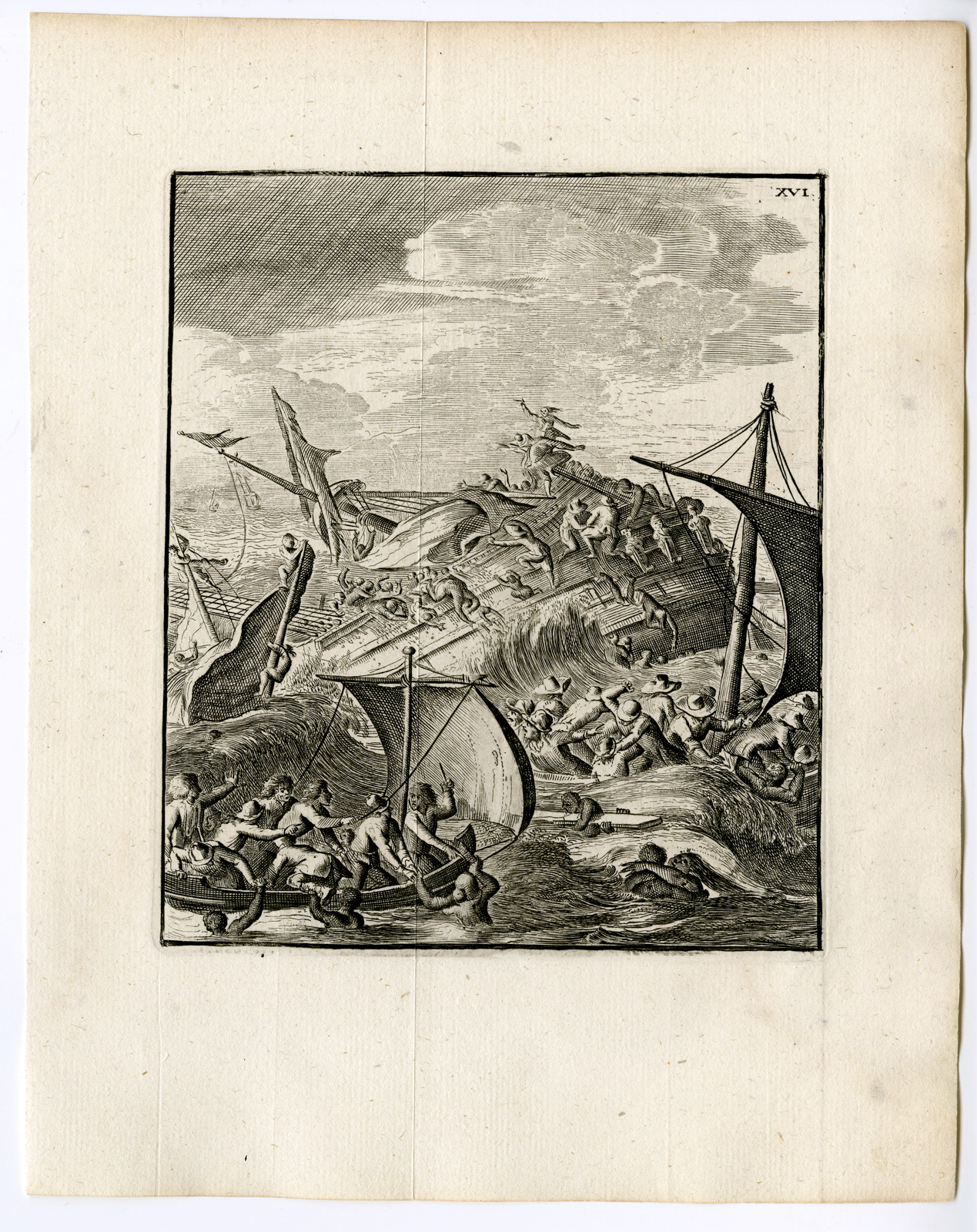 , Antique Print-SHIPWRECK-COROMANDEL-ARRAKAN-BURMA-VOC-Schouten-1775, Pictura Antique Prints