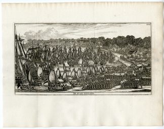 Antique Print-COYLANG-COYLAN-KOLLAM-INDIA-VOC-SHIPS-Schouten-1775