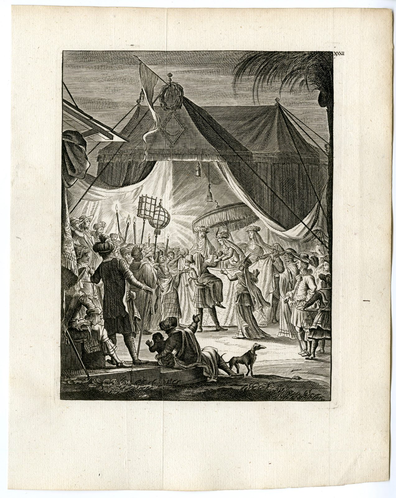 , Antique Print-MUSLIM MARRIAGE-INDONESIA-WEDDING-VOC-Schouten-1775, Pictura Antique Prints