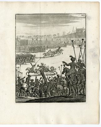 Antique Print-TOURNAMENT-JOUST-MATARAM-JAVA-INDONESIA-VOC-Schouten-1775