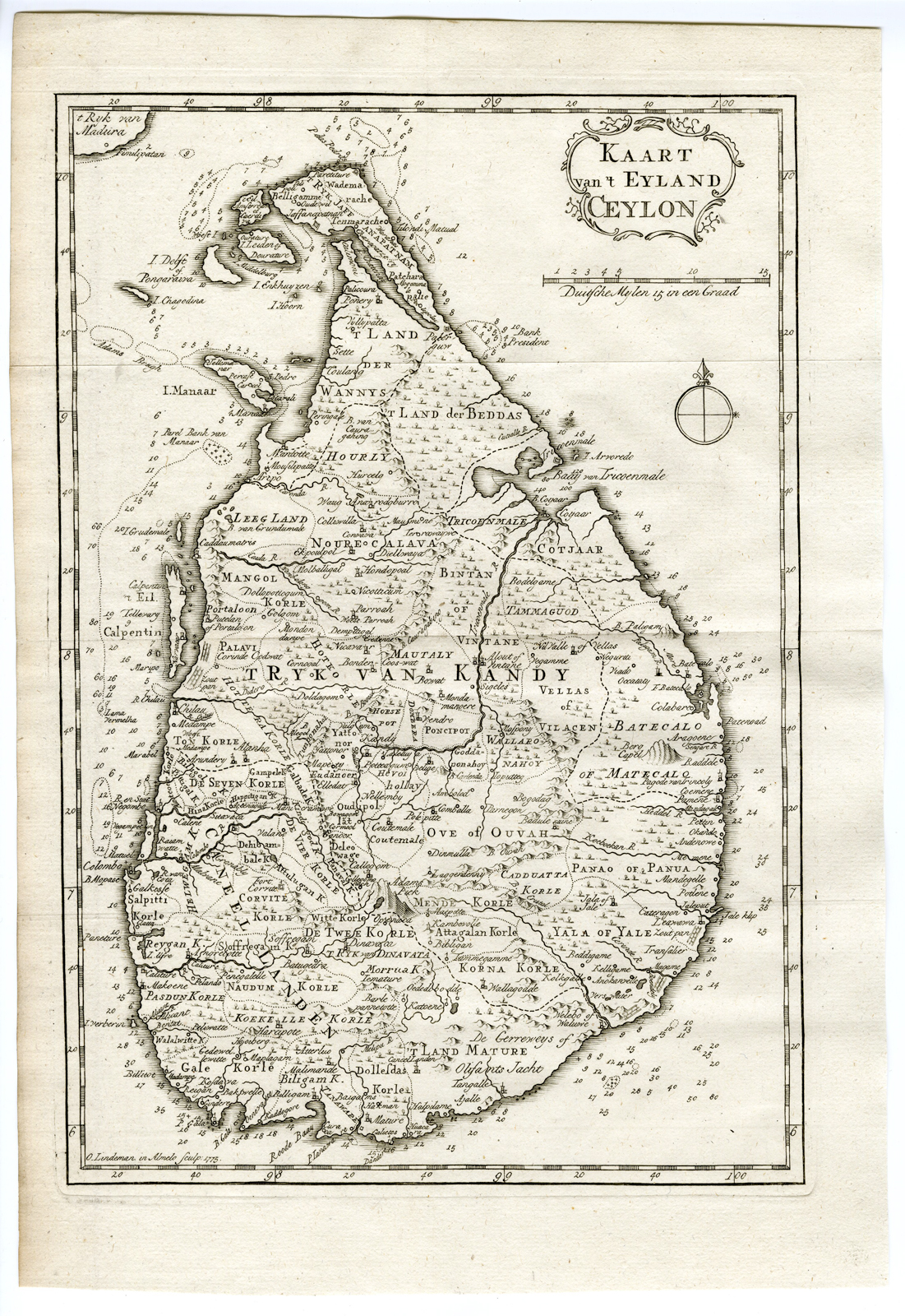 , Antique Print-CEYLON-SRI LANKA-Schouten-1775, Pictura Antique Prints