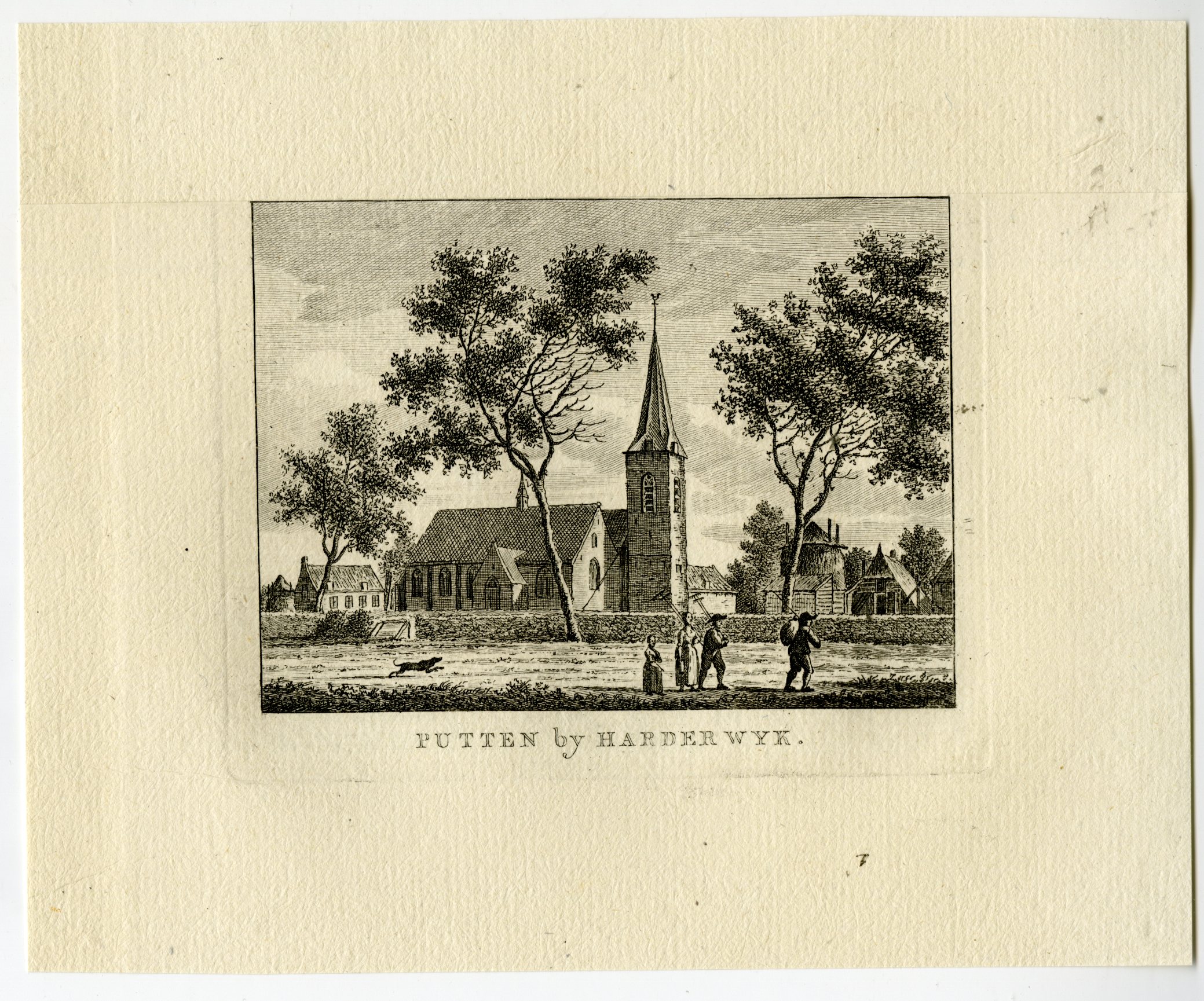 , Antique Print-VILLAGE-PUTTEN-HARDERWIJK-Bulthuis-Bendorp-1792, Pictura Antique Prints