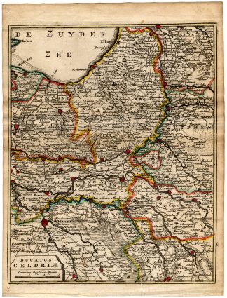 Antique Map-DUCHY of GELDERLAND-GELRIAE-de Missy-de Leth-1749