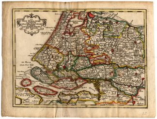 Antique Map-SOUTH HOLLAND-ZUID-HOLLAND-de Missy-de Leth-1749